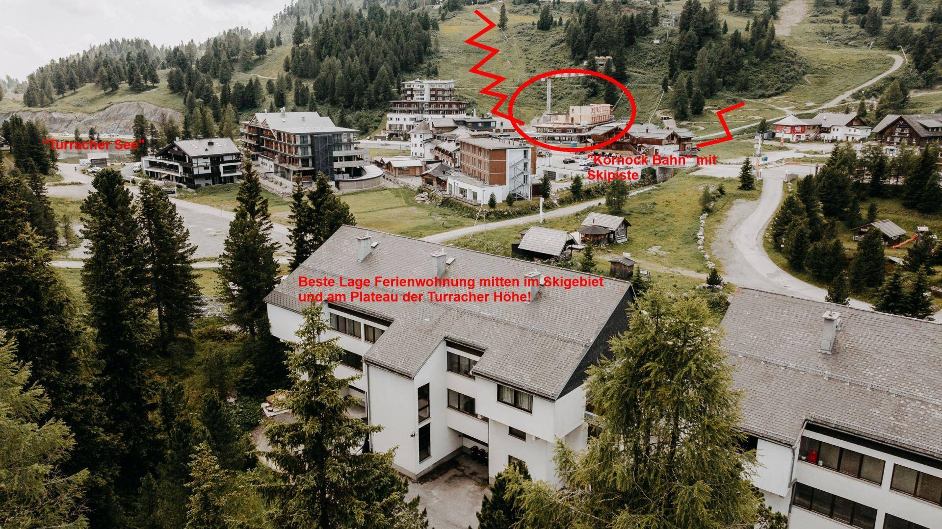 Lage am Turracher Hochplateau