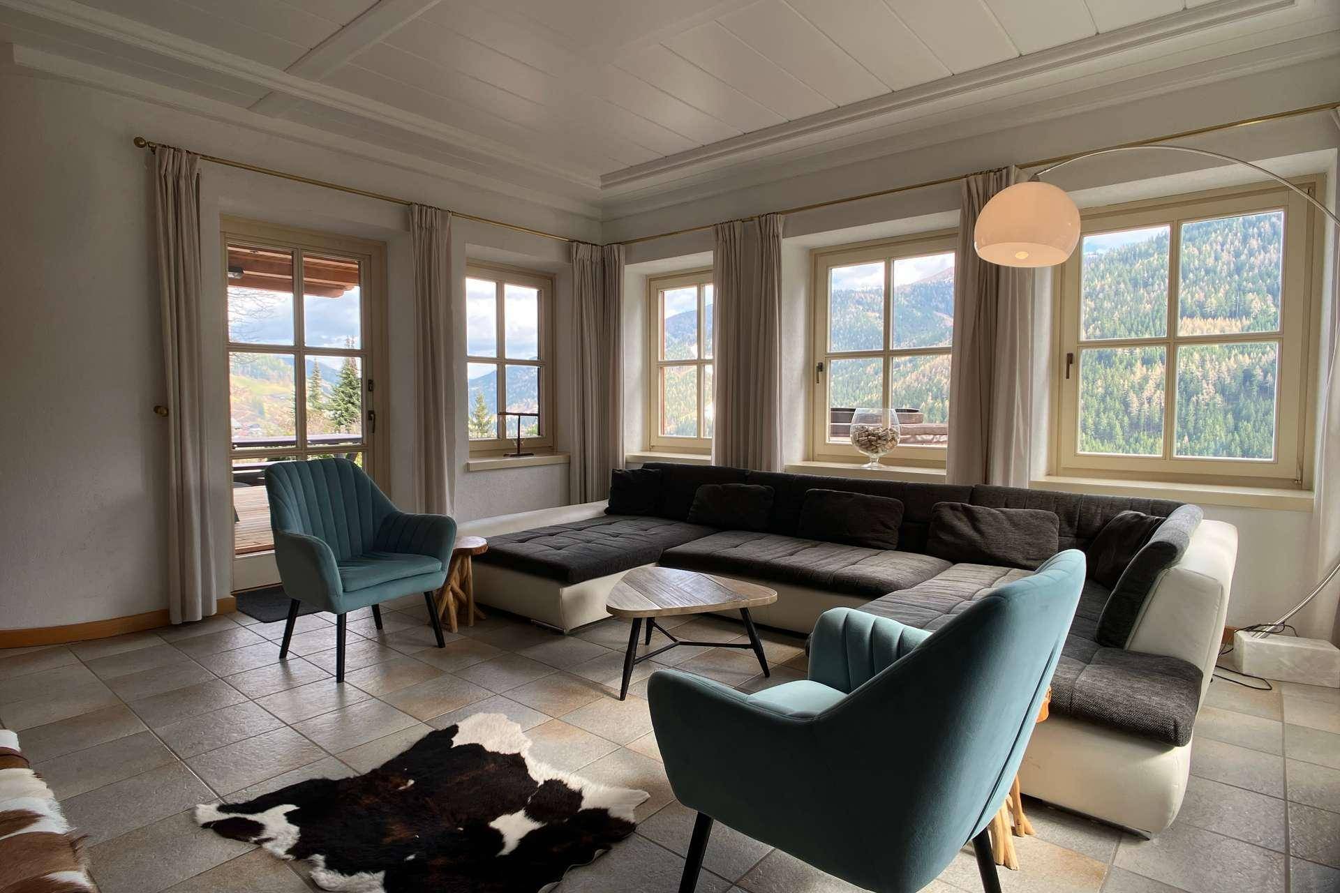 Wohnzimmer mit Ausblick