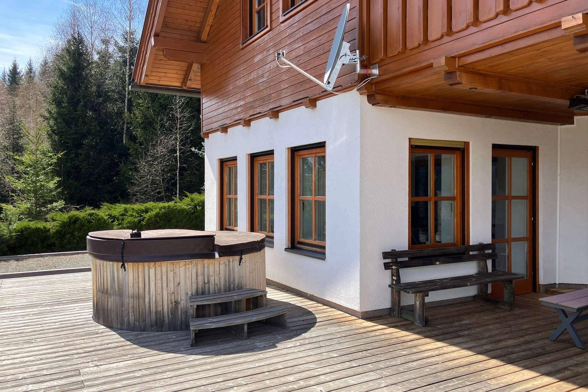 Terrasse mit Hot Tub