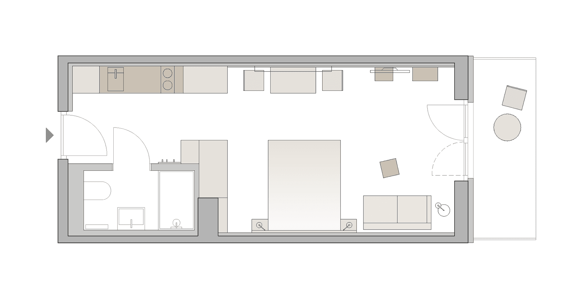 room4rent - Ihr Zuhause auf Zeit | Q-Tower / STANDARD - Ansicht 2