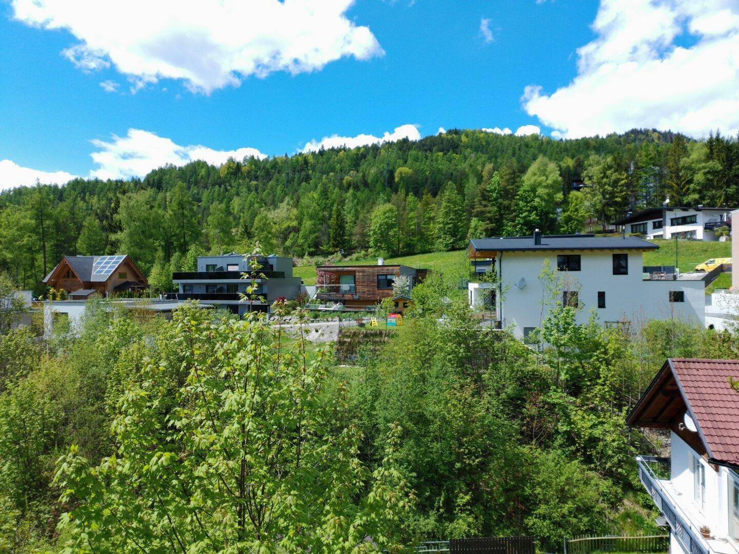 Aussicht vom Grundstück