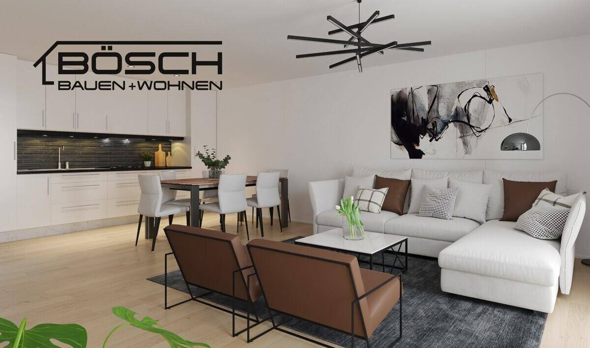 Wohnzimmer mit Logo Fährstraße 32