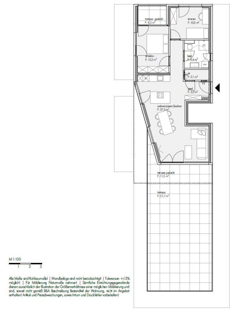 Grundrissplan Top 08 im DG