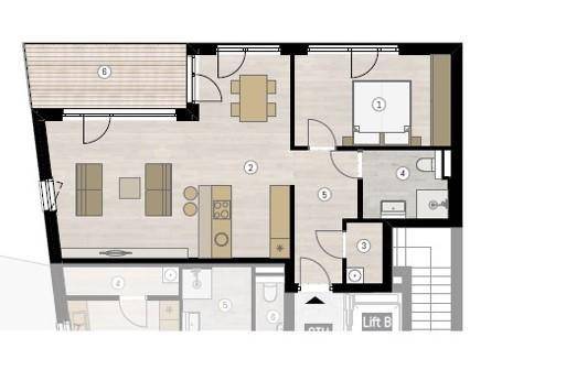 B05 als 2 Zimmer Wohnung