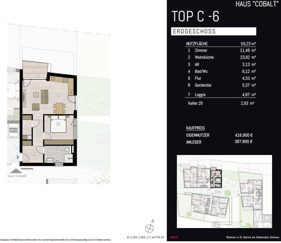 C6 mit Loggia