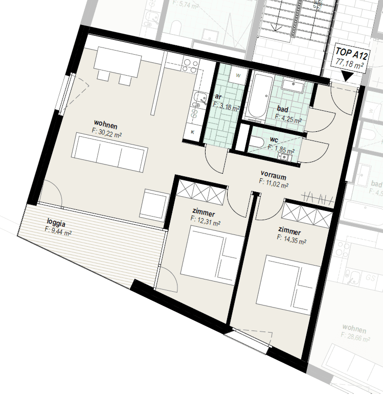 Wohnungsplan A12