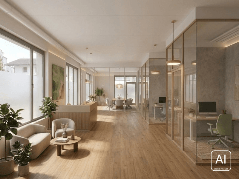KI Visualisierung Büro