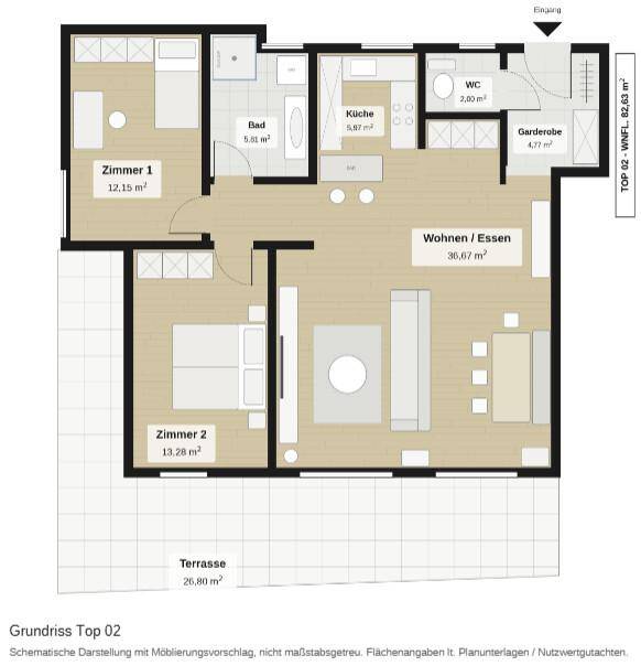 Grundriss schematisch