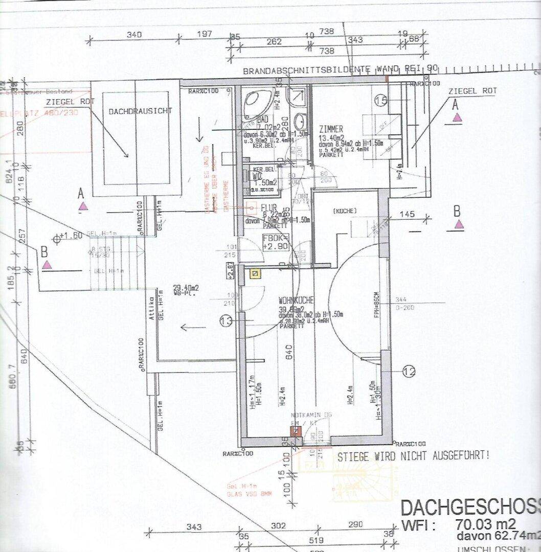 Plan Dachgeschoss