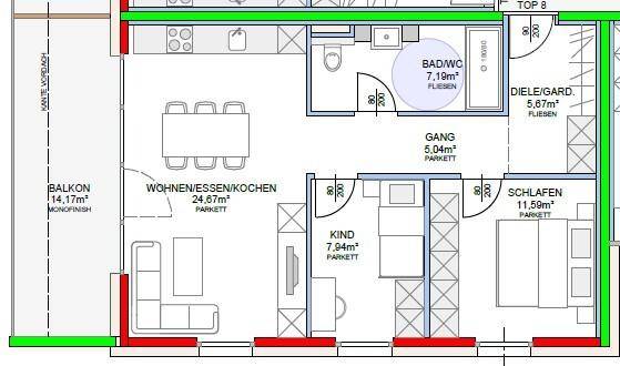 Grundriss TOP 08