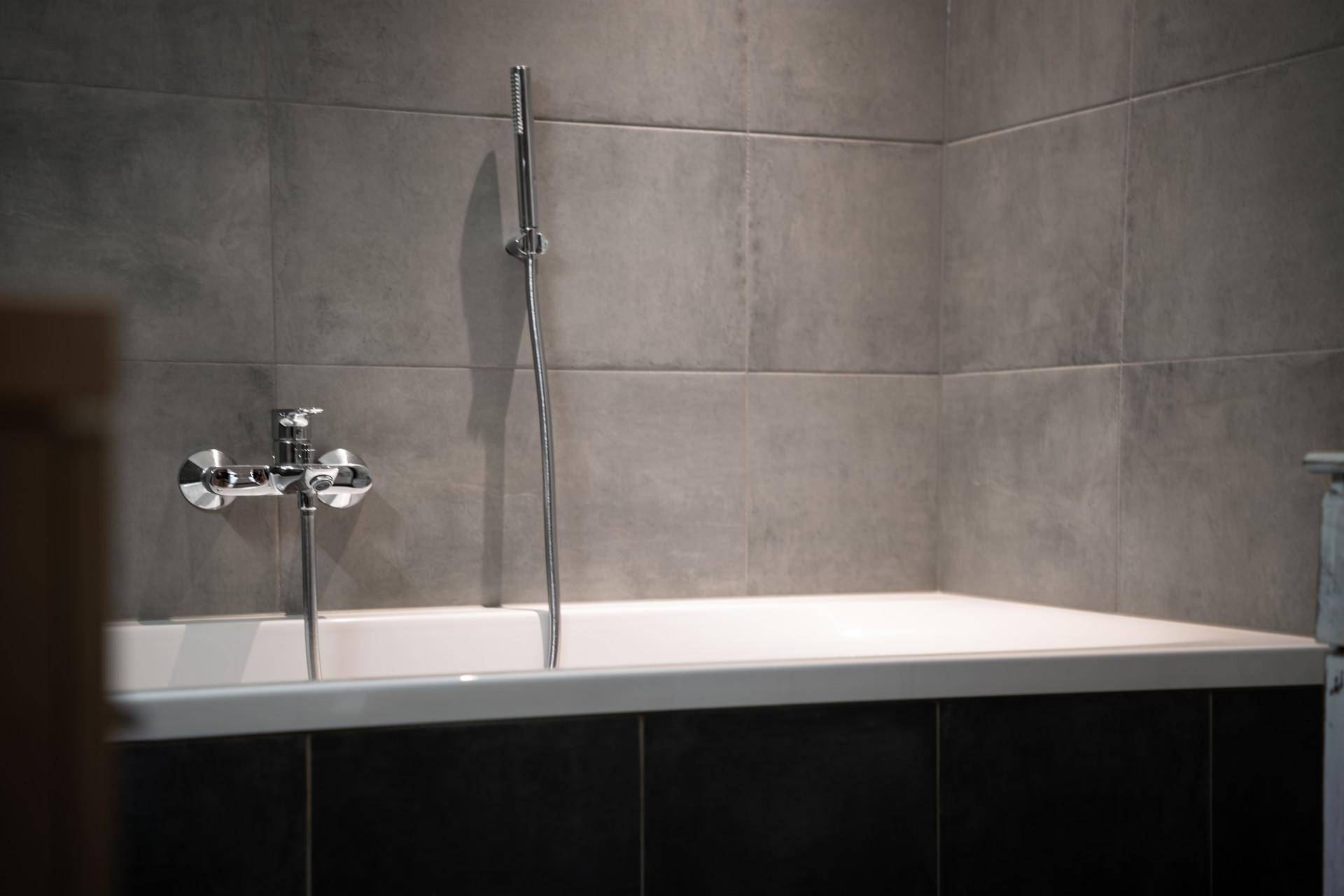 ... und Badewanne!