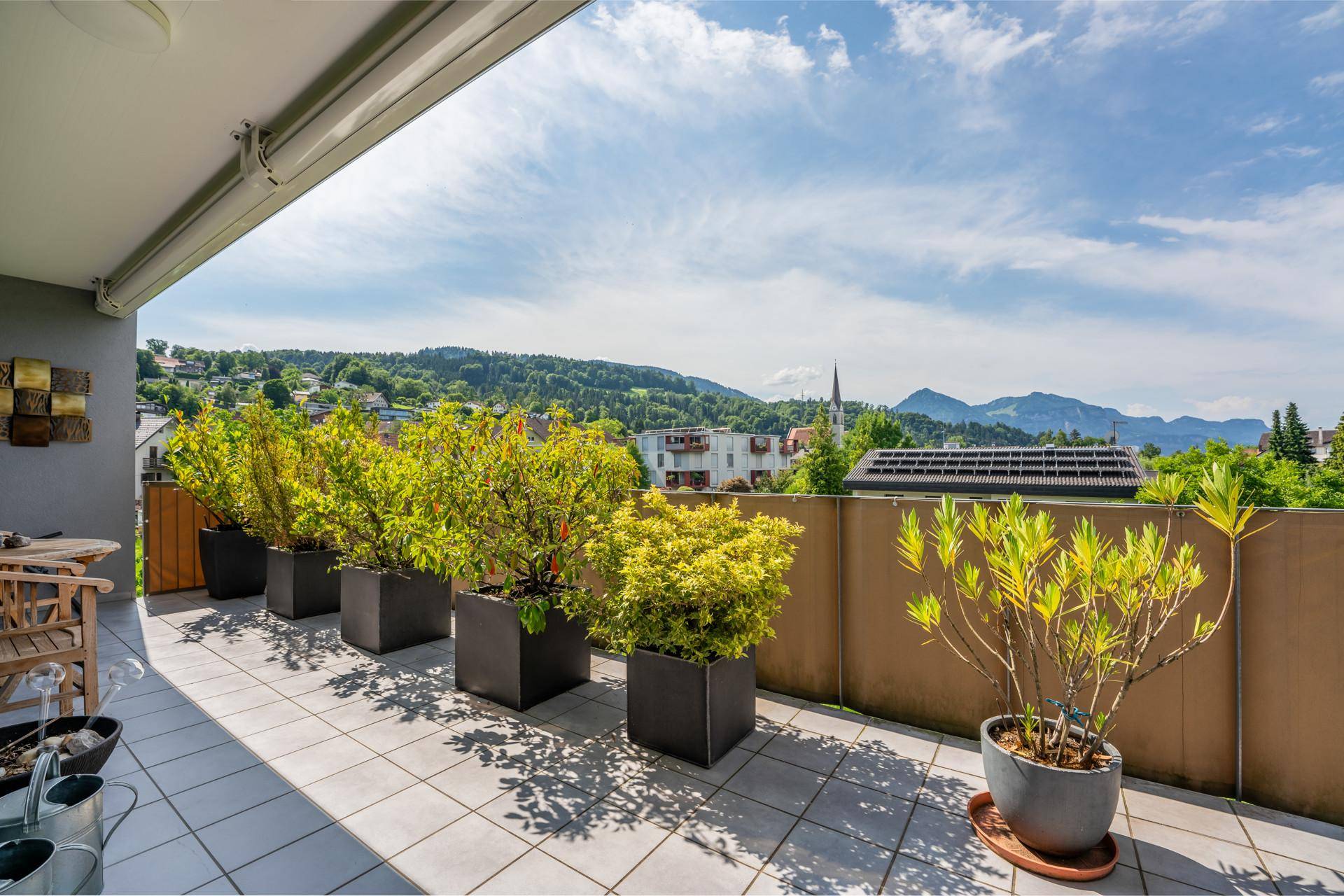 Süd-Terrasse mit herrlichem Ausblick
