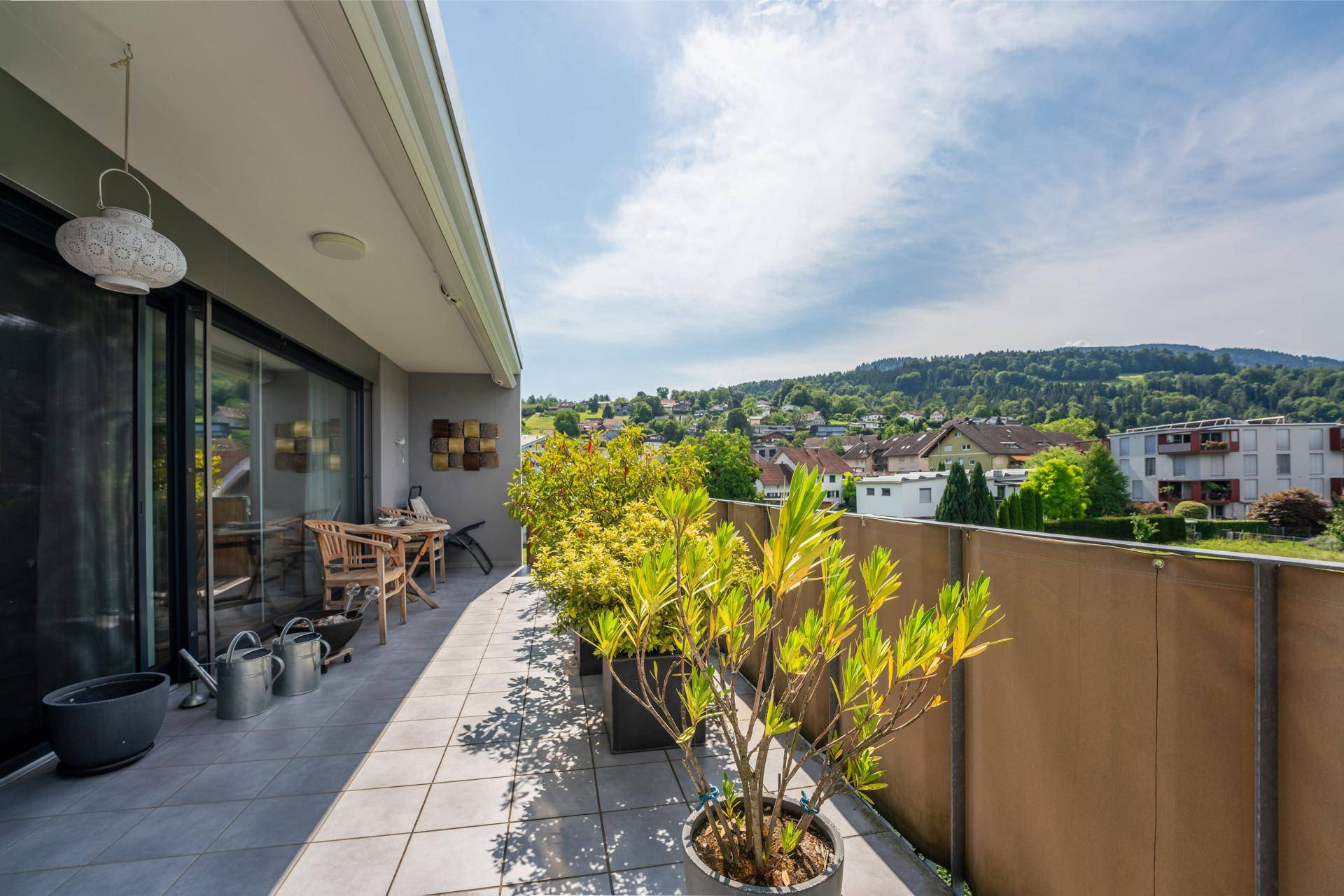Süd-Terrasse mit herrlichem Ausblick