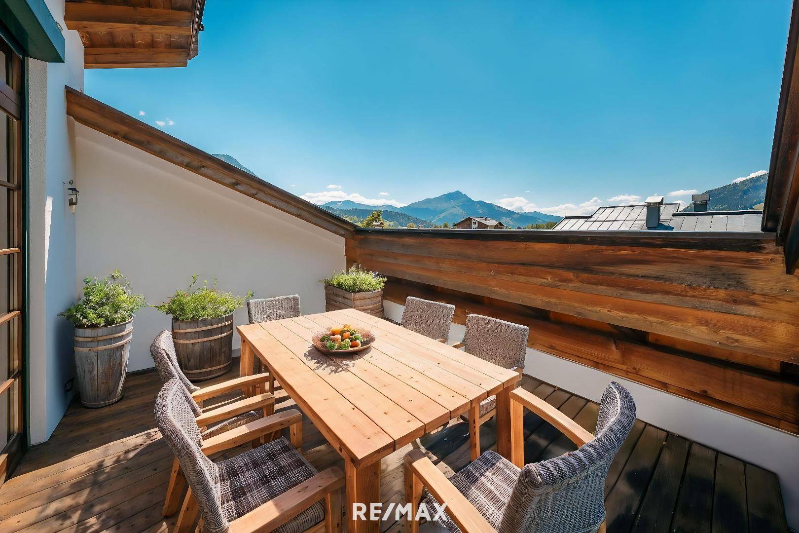Dachterrasse Mo¨bel Virtual Staging