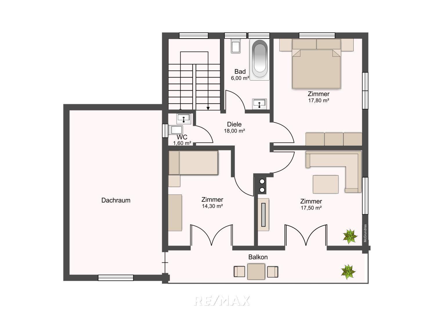 Grundrissplan OG