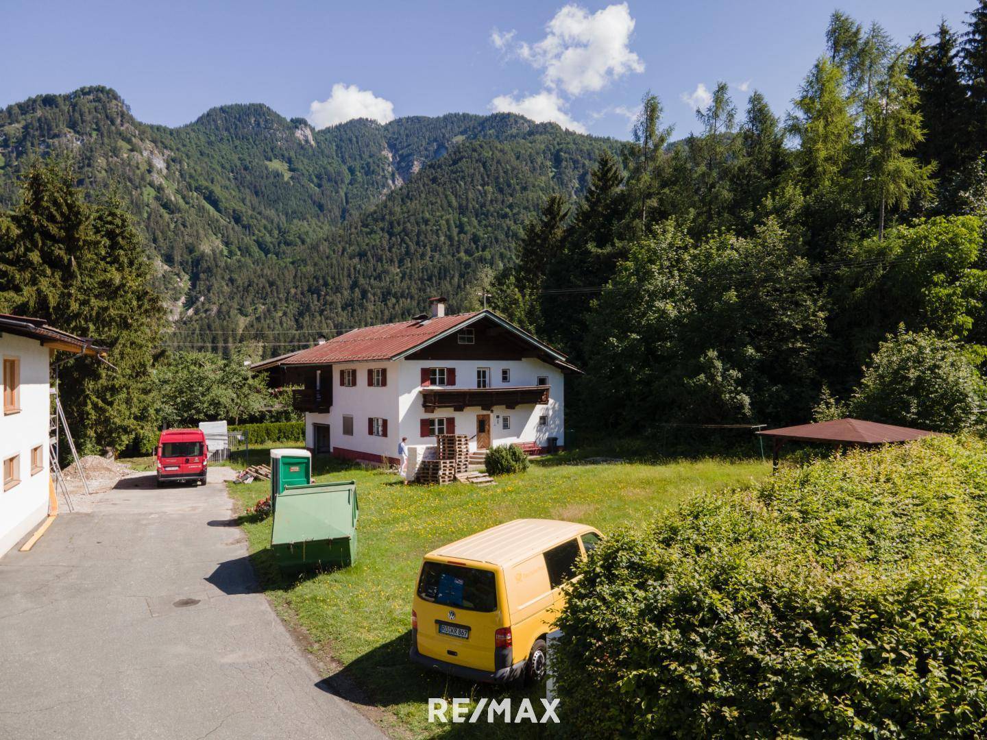 Blick auf Teilgrundstu¨ck von vorne