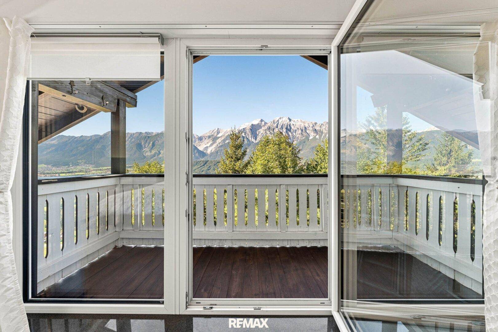 Blick Balkon Dachgeschoss