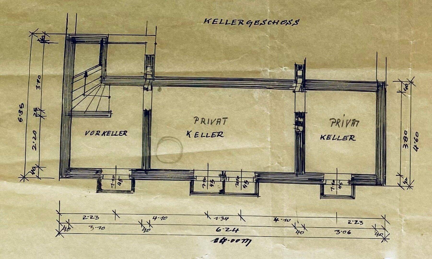 Grundriss Keller