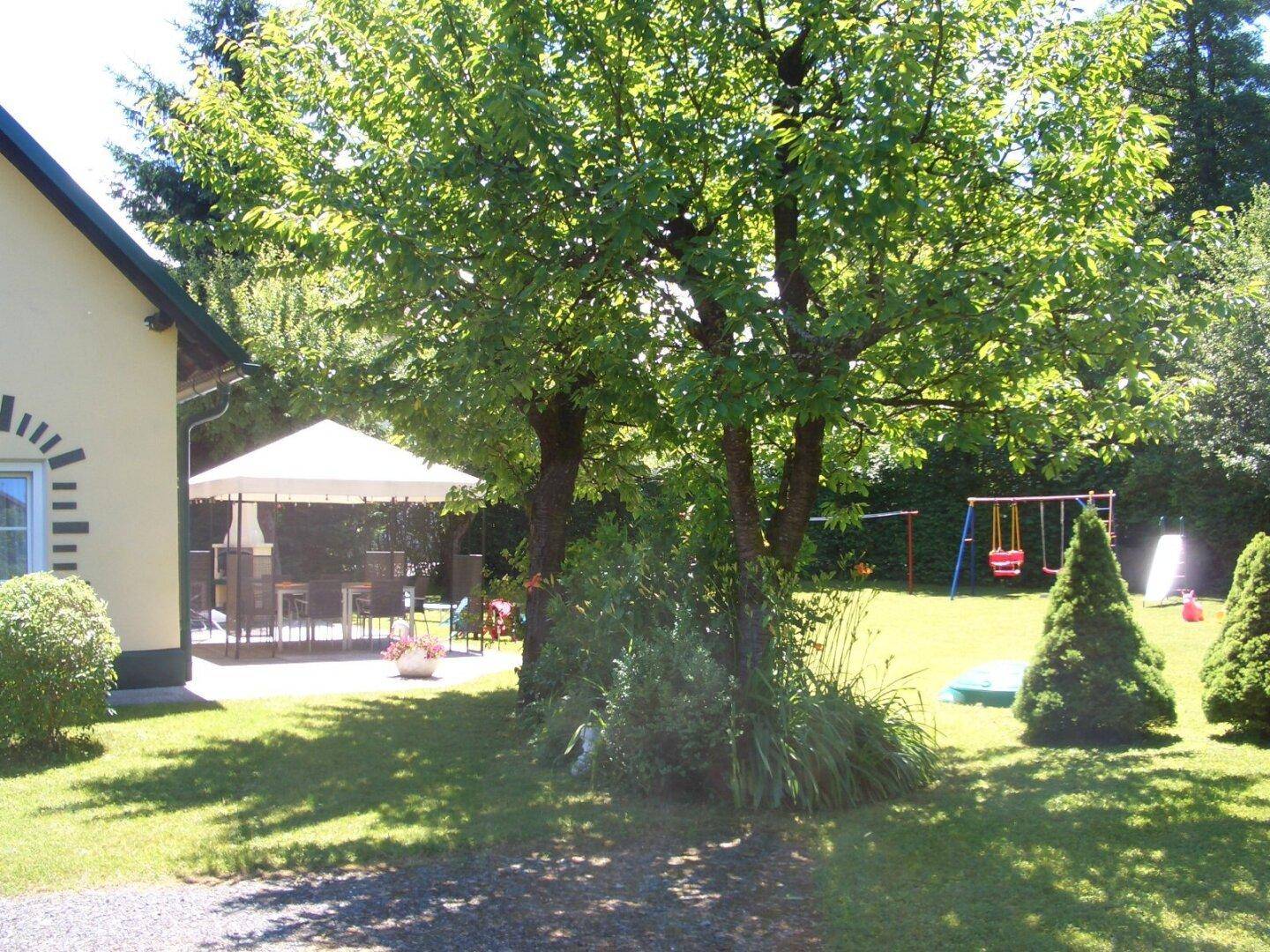 Einfahrt und Garten