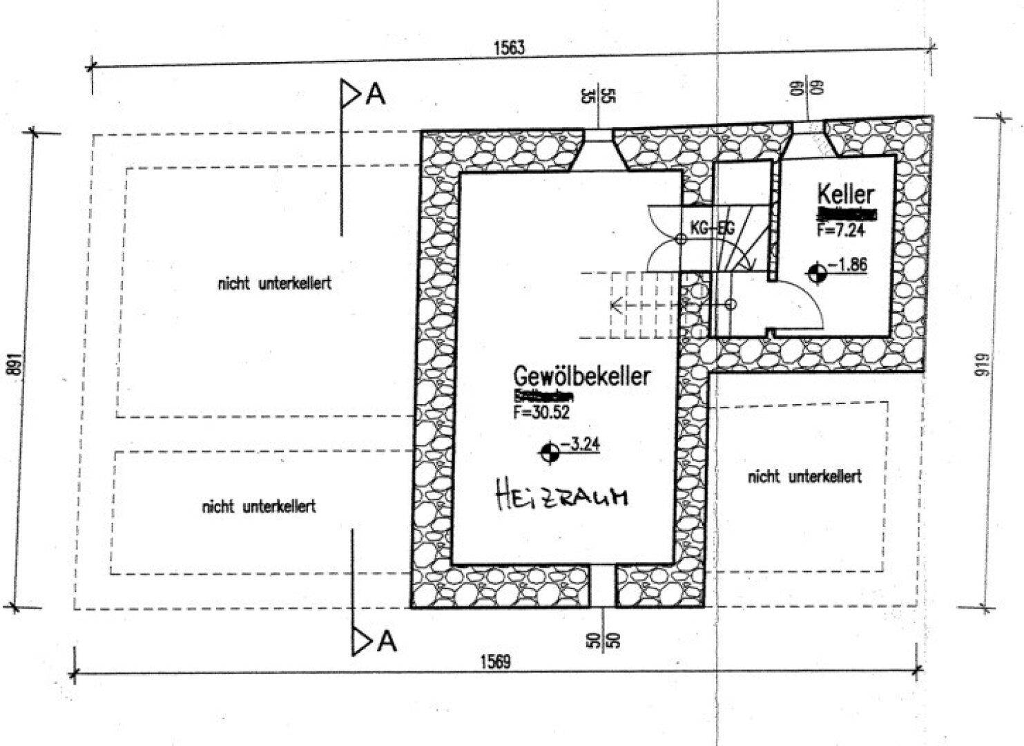 Grundriss Keller