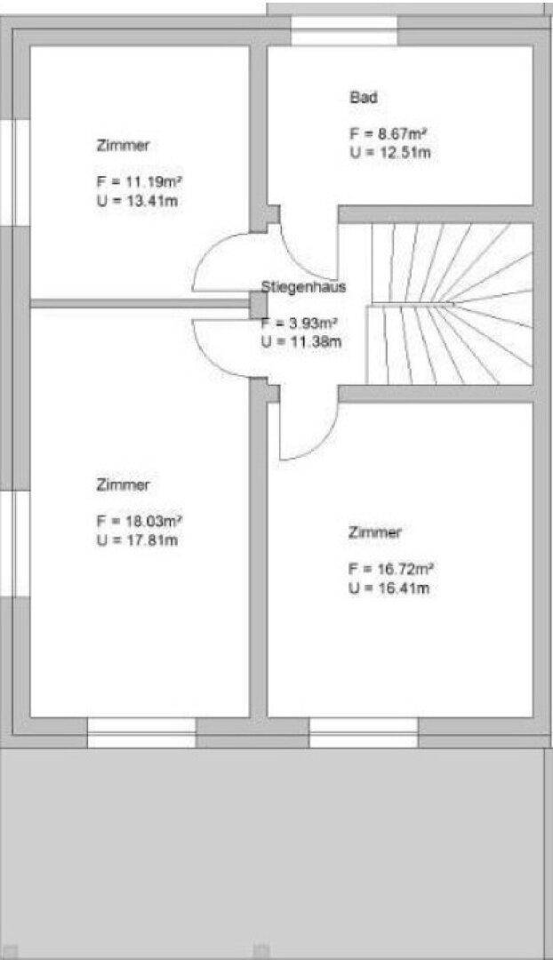 Grundriss Obergeschoss