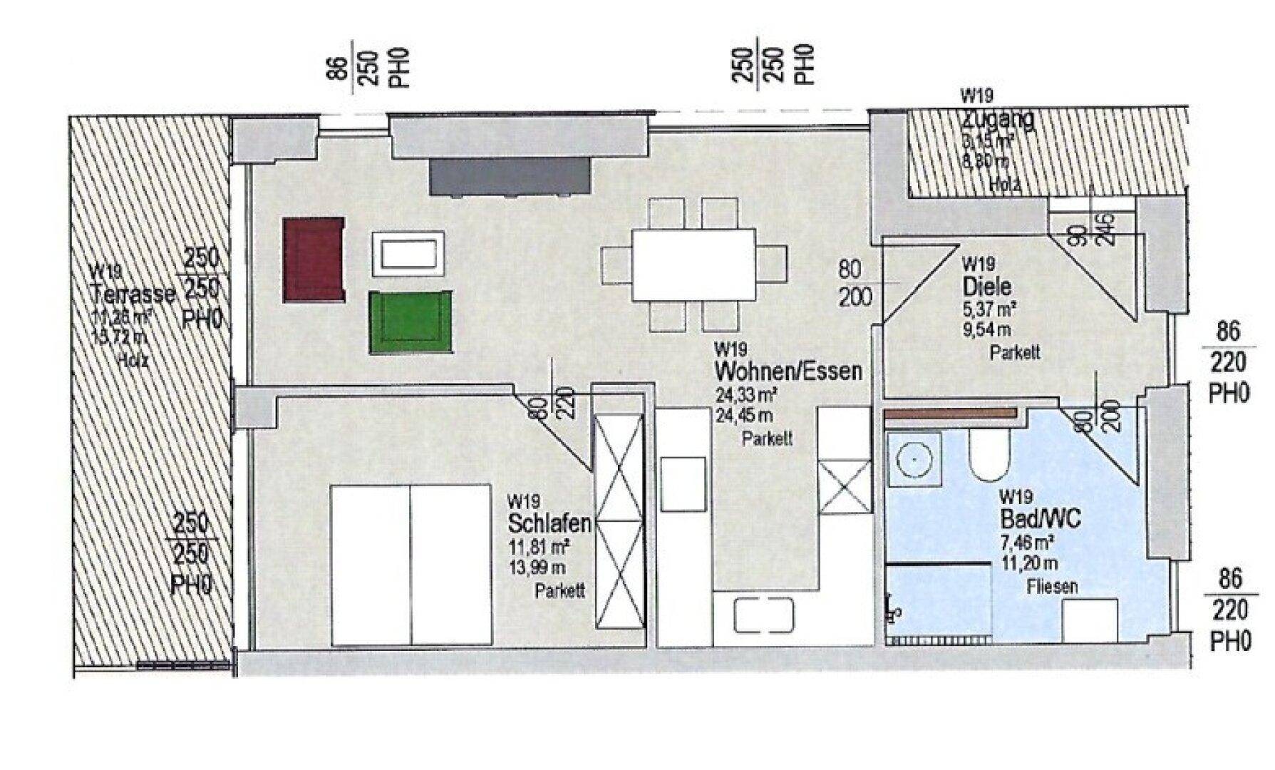 Wohnungsgrundriss