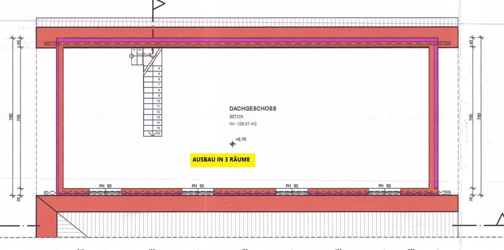 Grundriss Dachgeschoss