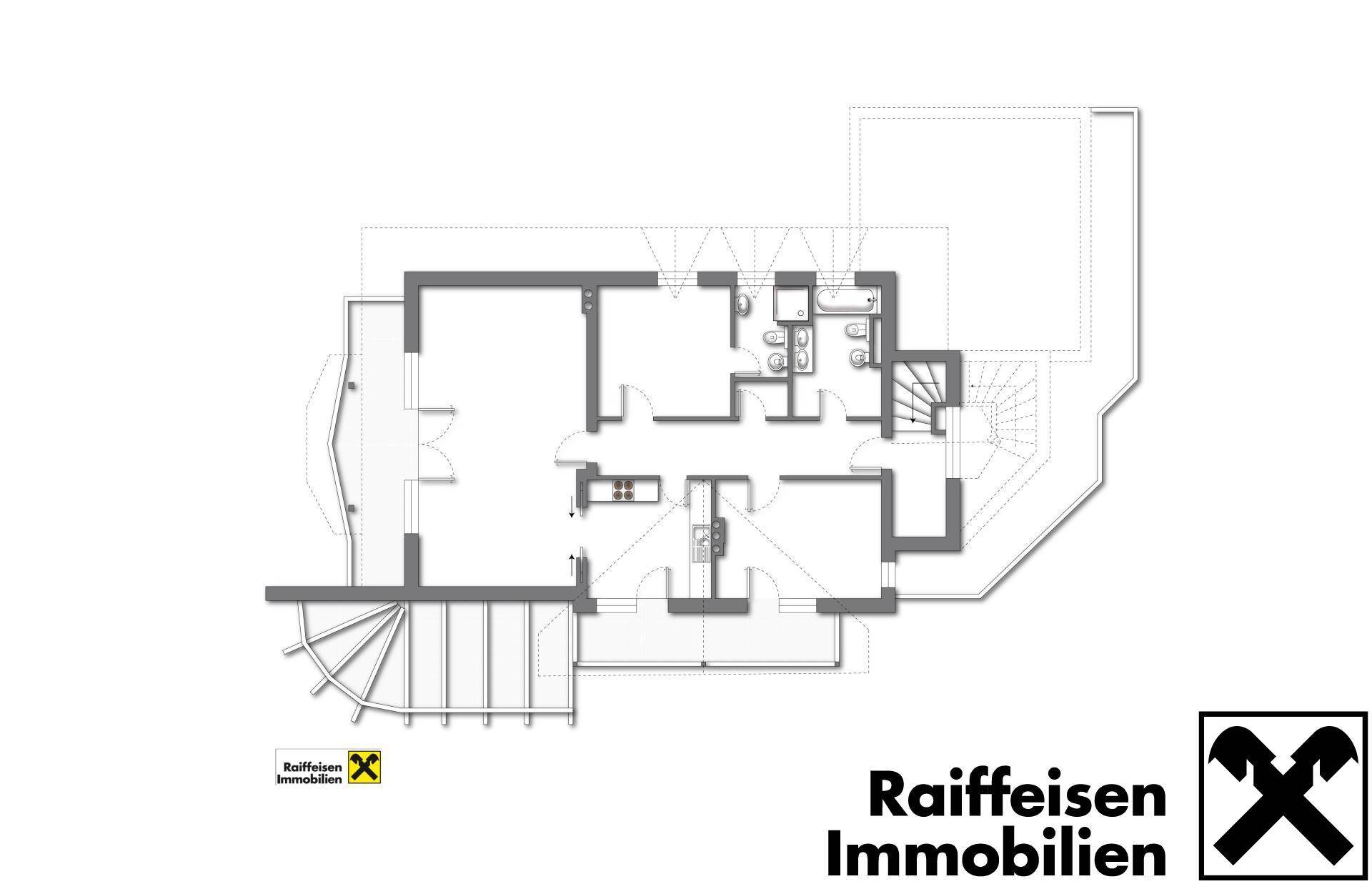 Schematische Darstellung: Obergeschoss