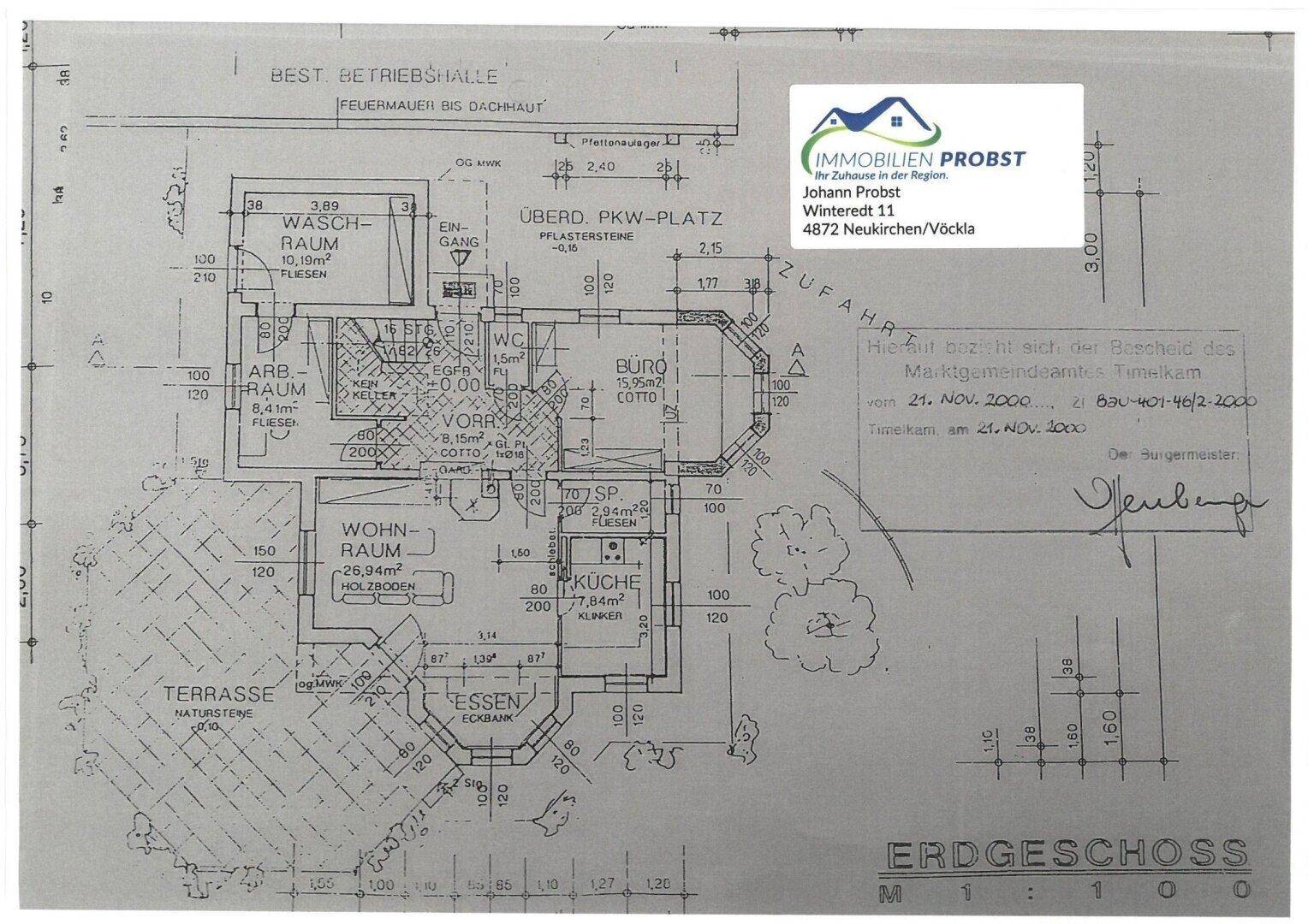 Wohnhaus-Büro Plan EG