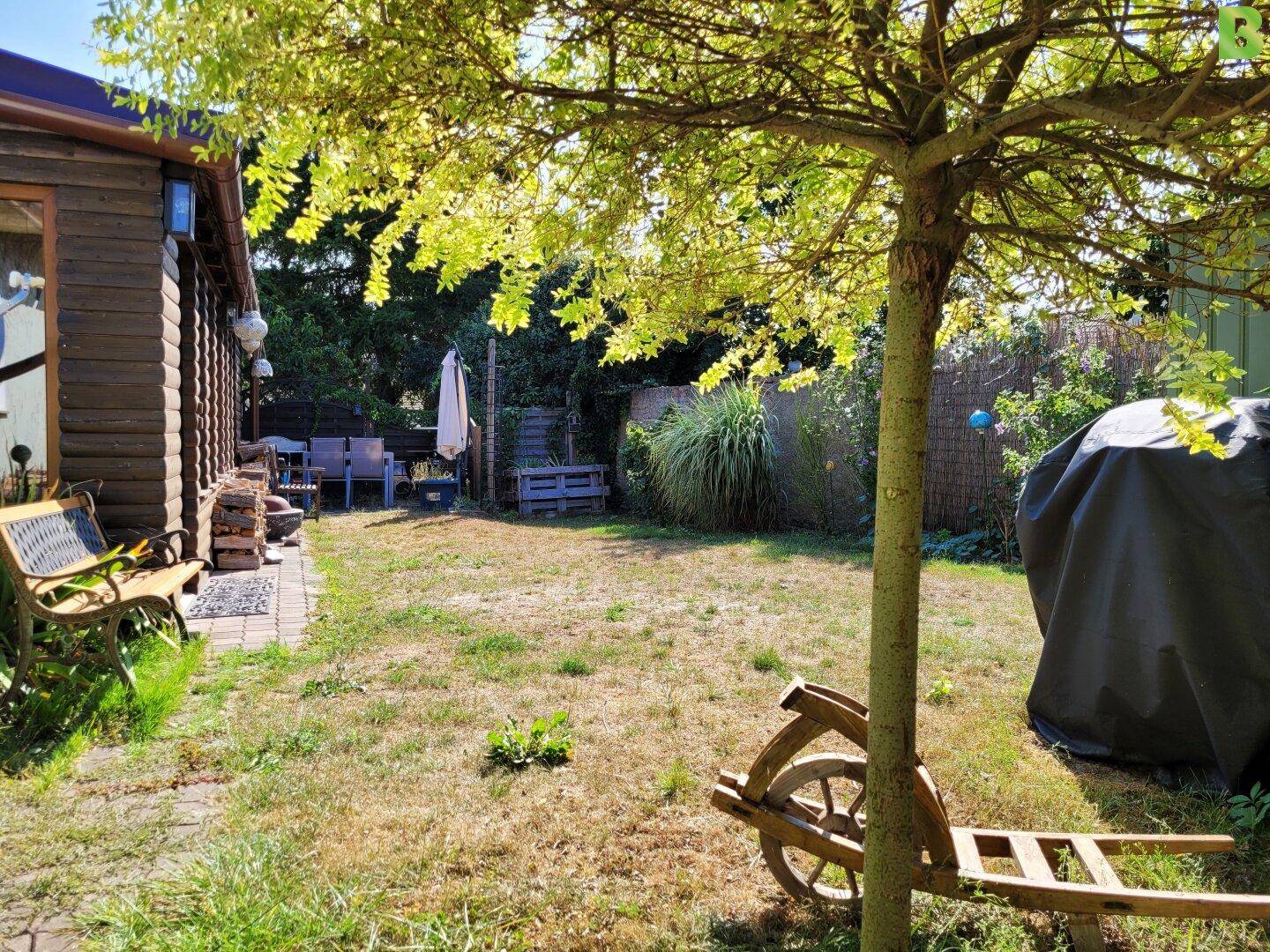 Vor Blicken geschützter Garten