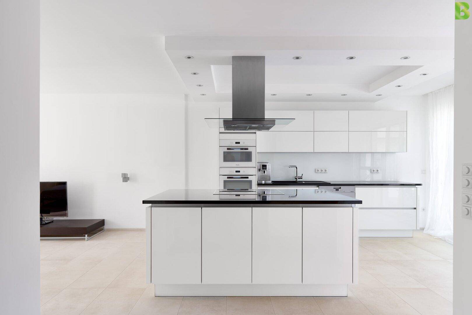 open-plan kitchen