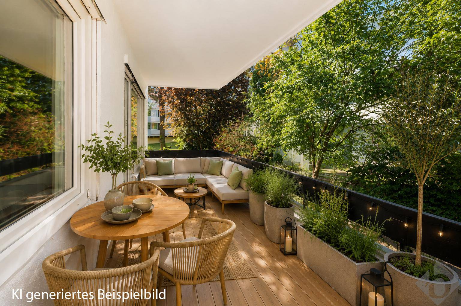 Einrichtungsbeispiel Balkon