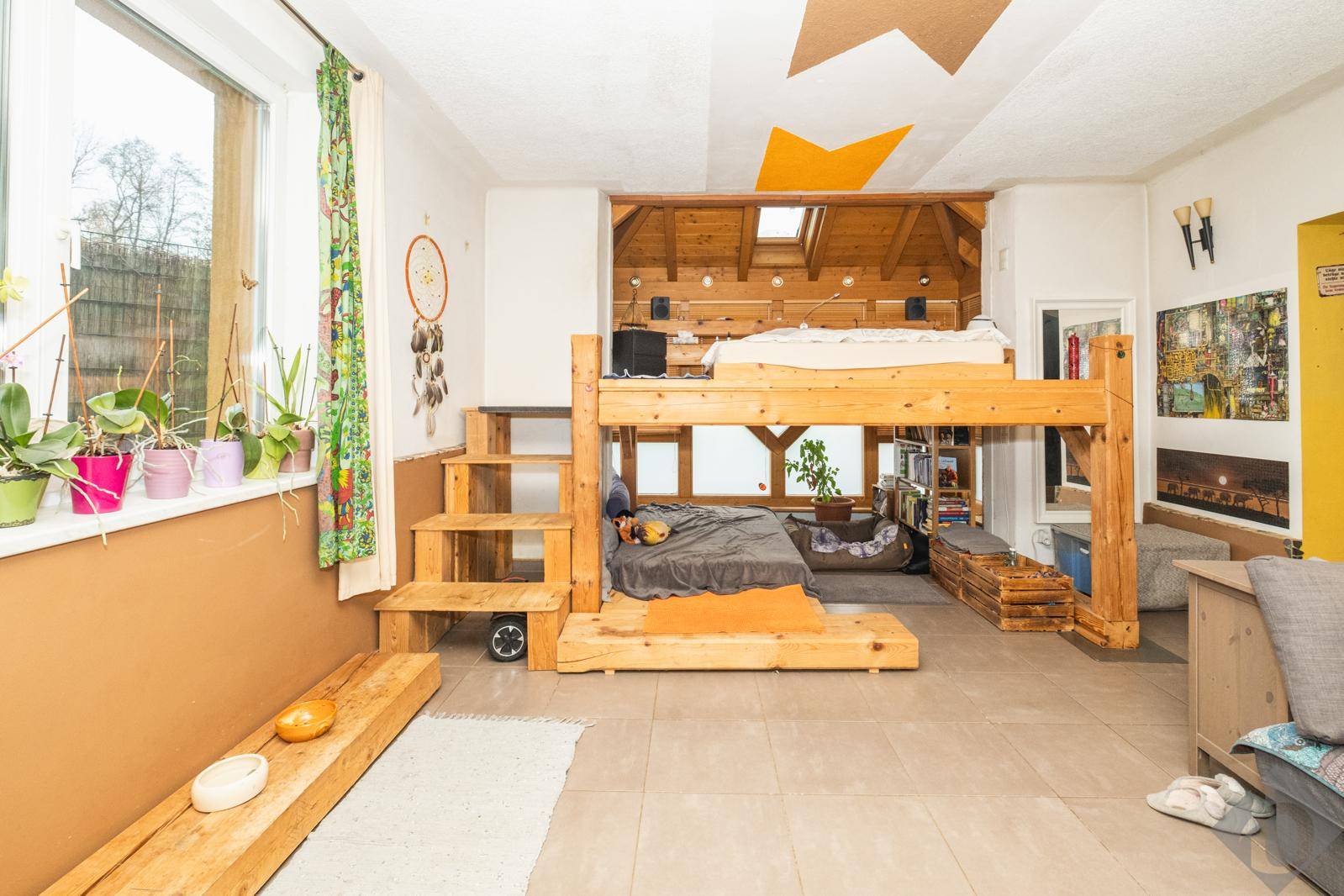 Schlafbereich Personalwohnung