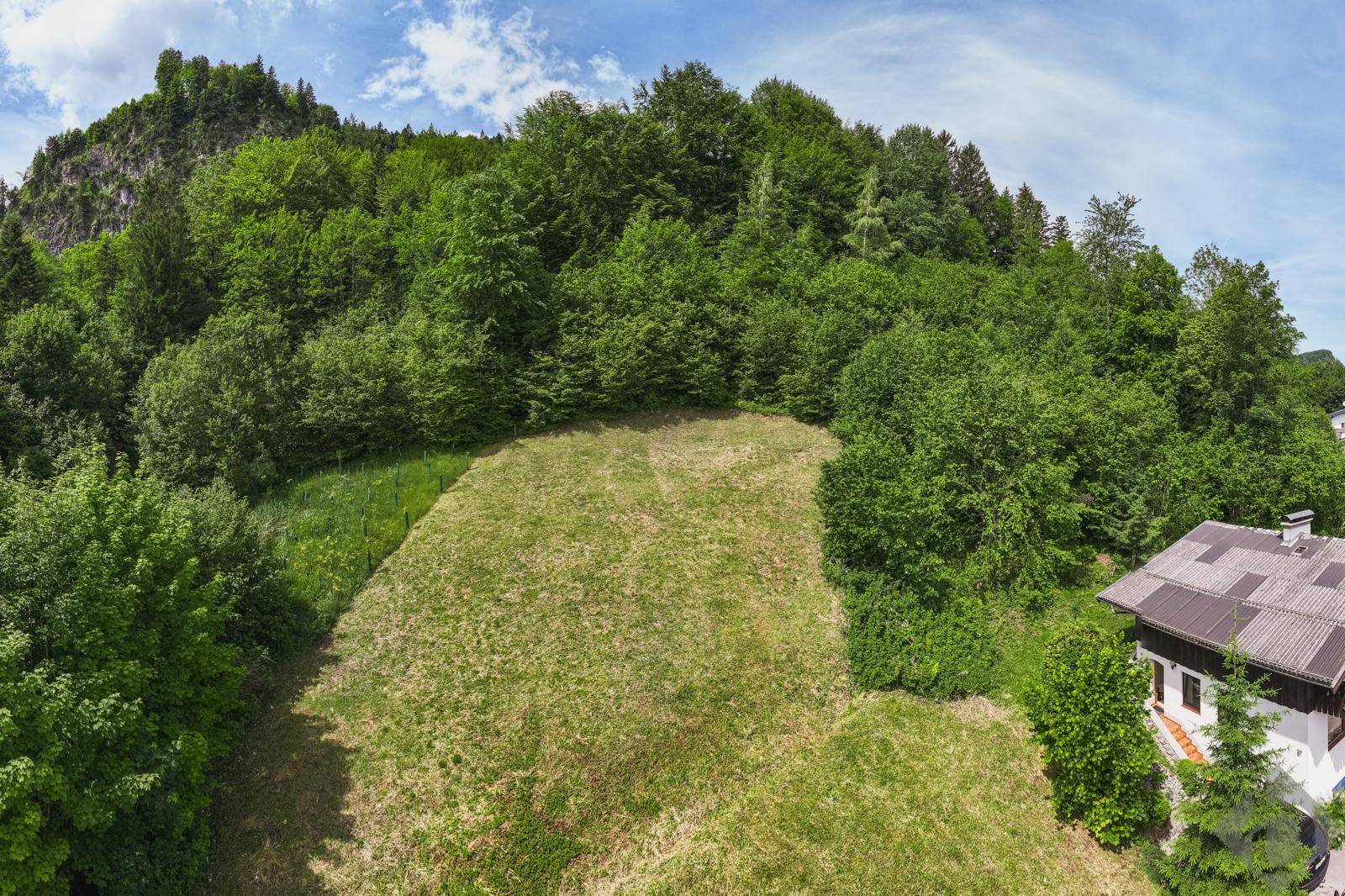 Blick aufs Grundstück