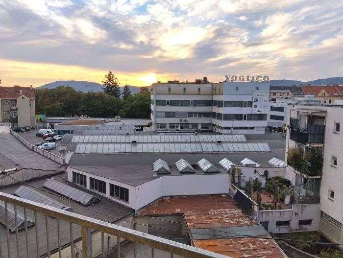 Ausblick vom West-Balkon - Innenhof