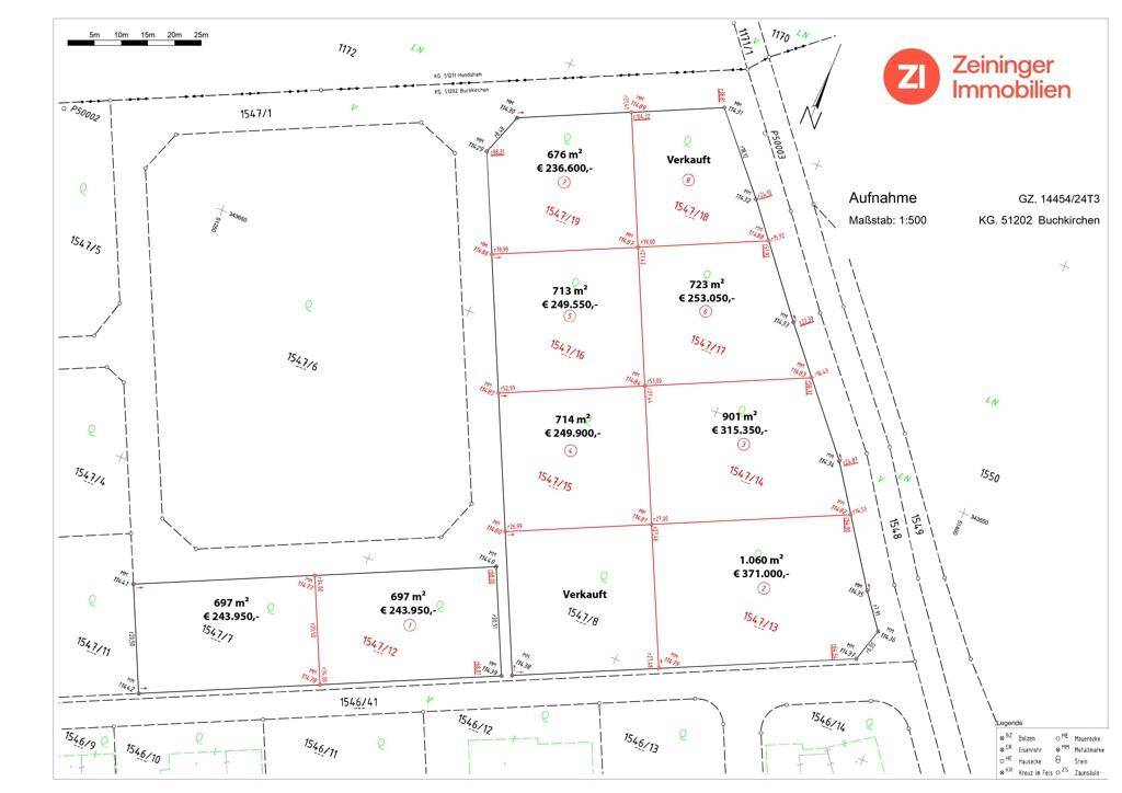 Herrliche Grundstücke ab 500 m² in Buchkirchen - Ansicht 2