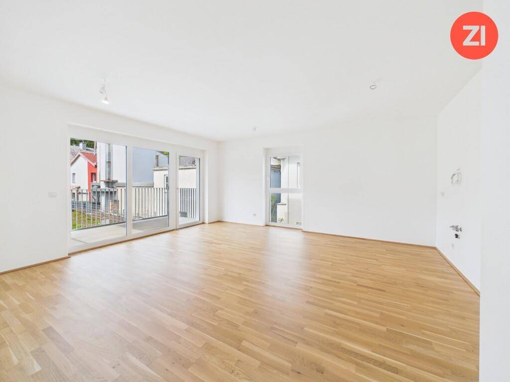 Schöne geförderte 3-Zimmer-Wohnung mit Tiefgaragenparkplatz und Balkon in Gallspach. Erstbezug! - Ansicht 3