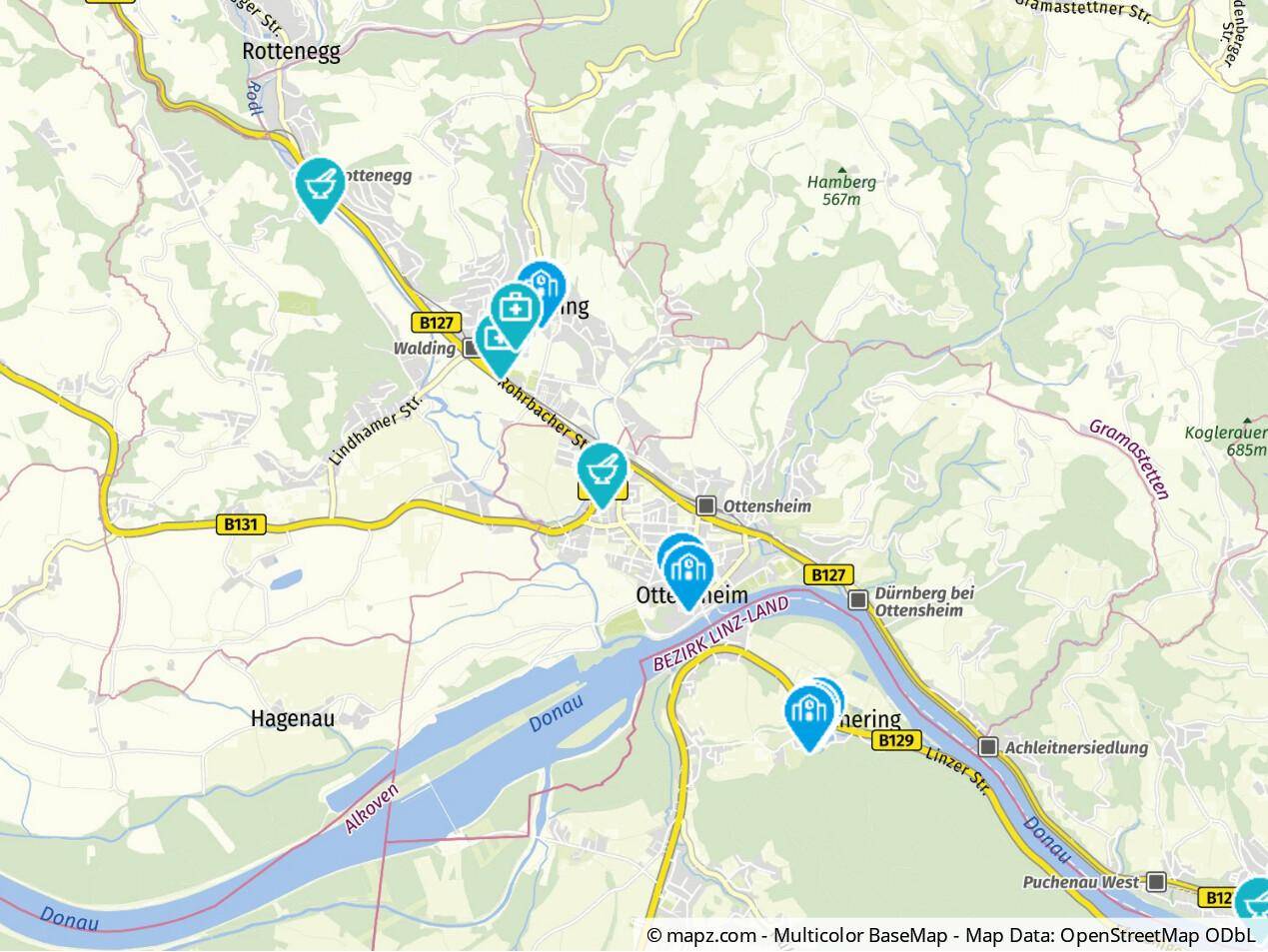 Geolyzer Kartenausschnitt