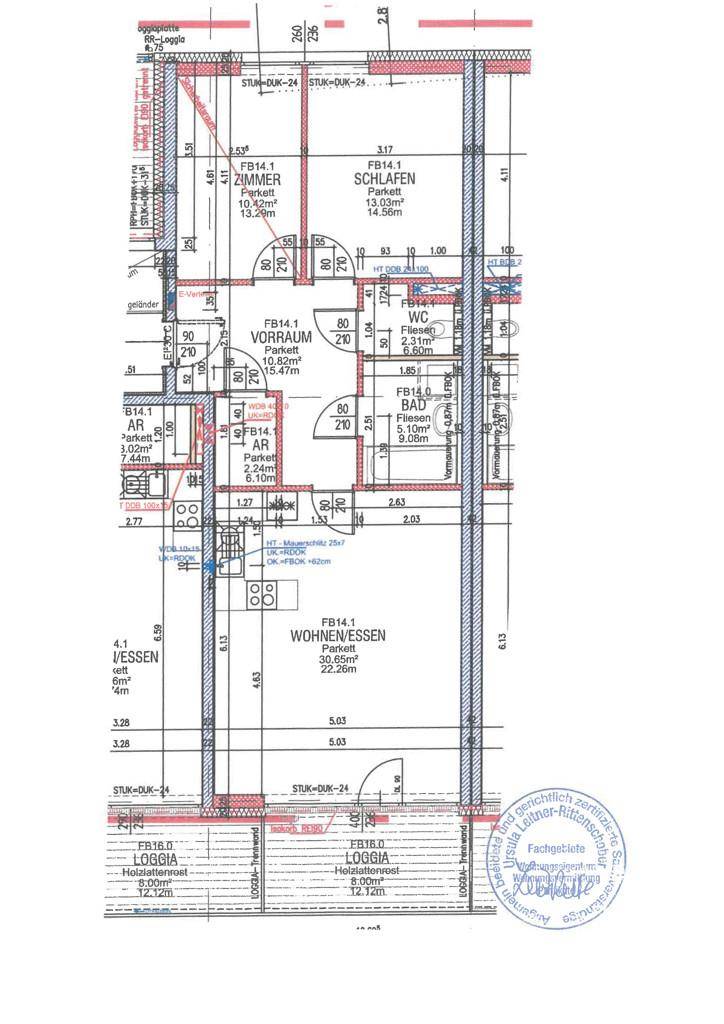 Grundrisspläne_LindengasseTop19,25,31,37