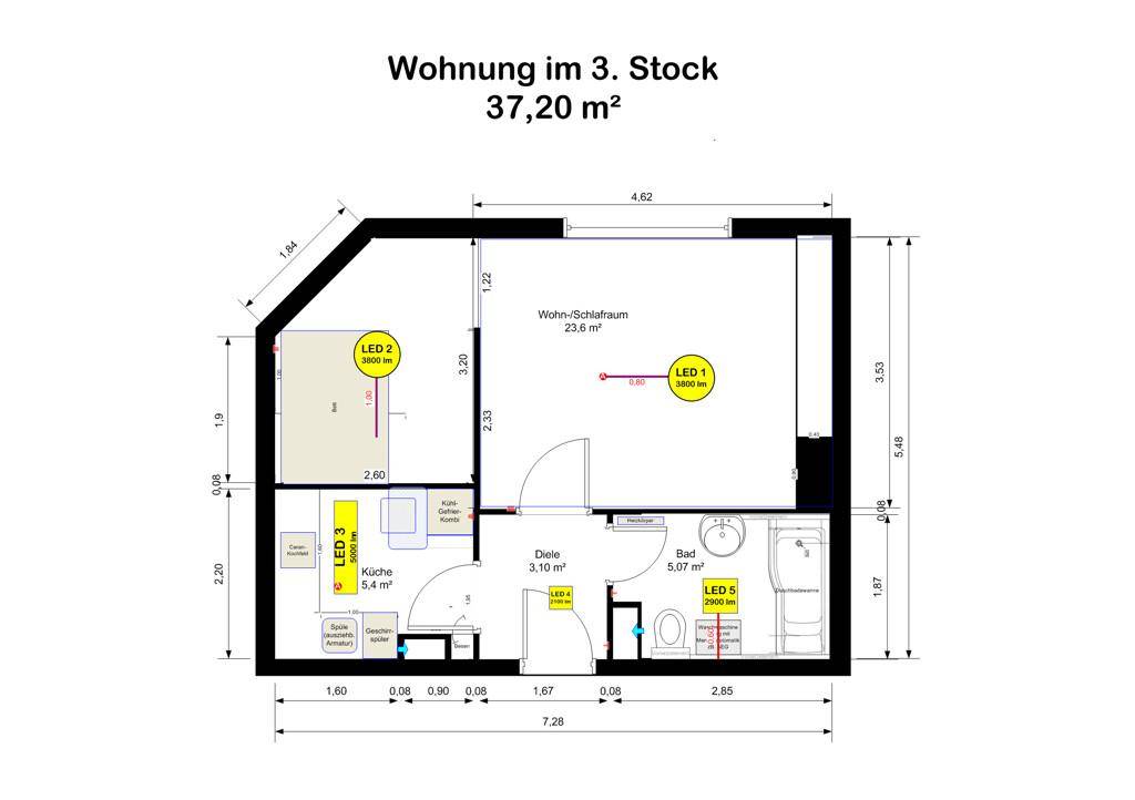 Renovierte 2- Zimmer Wohnung am Froschberg mit Tiefgaragenparkplatz - Więcej
