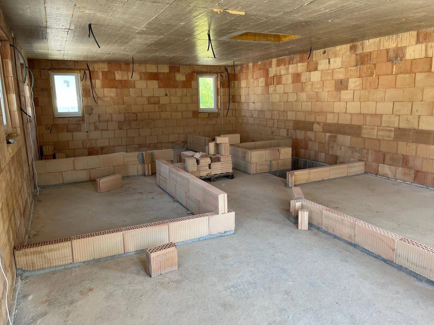 EIGENHEIM STATT MIETE UNTER 200K! Attraktive Rohbau – Doppelhaushälften mit Garage und sonnigem Garten zum Selbstausbau in ruhiger Siedlungslage in Bruckmühl (H6/1, H6/2) - Więcej
