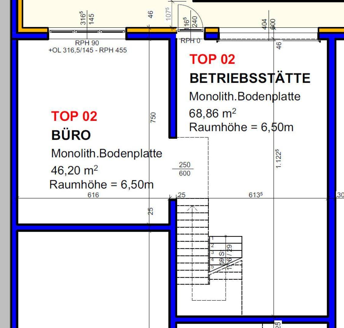 Betriebs-/ Büro-/ Produktion-/ Lagerflächen zwischen ca. 50 - 308 m² Fläche für Start-Ups und Gewerbebetriebe im Grünwallpark Ansfelden zu vermieten (Top 02) - Ansicht 3