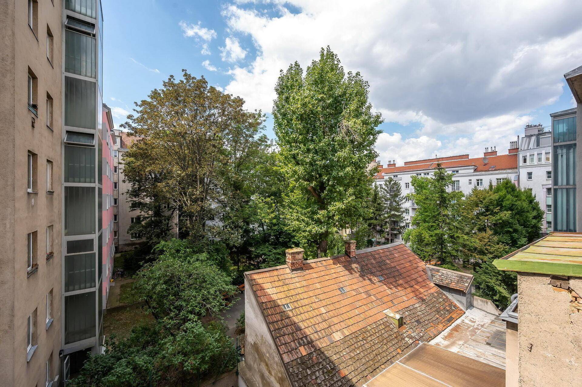 Ausblick vom Schlafzimmer