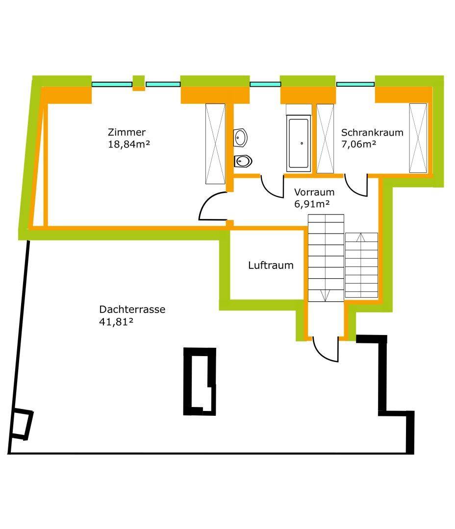 Plan Obergeschoss