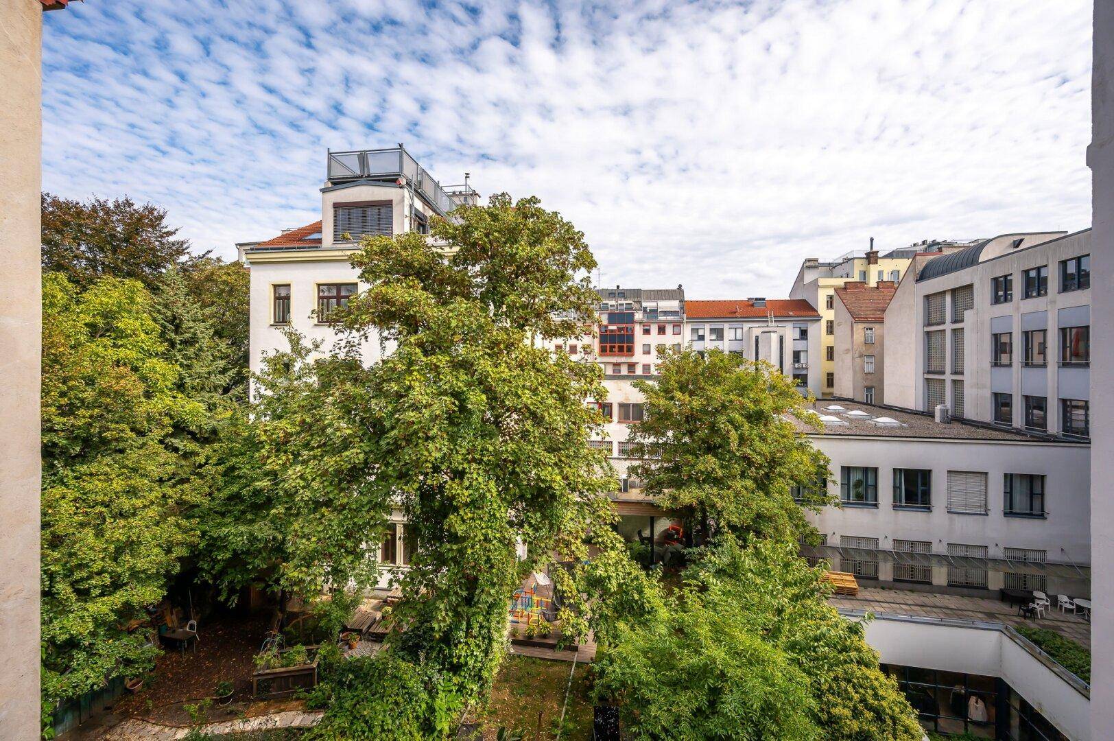 Ausblick vom Wohnzimmer