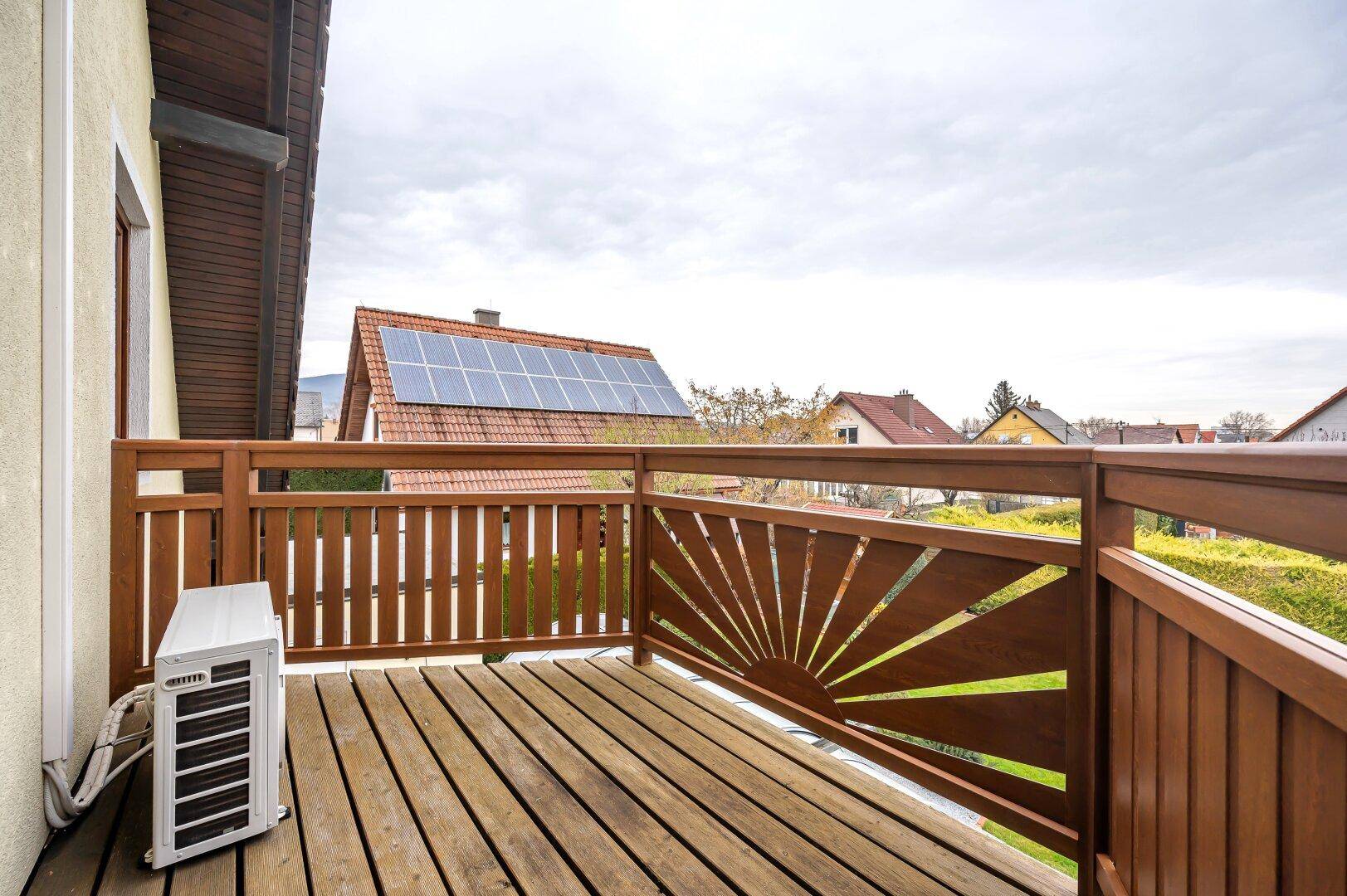 Balkon im Obergeschoss