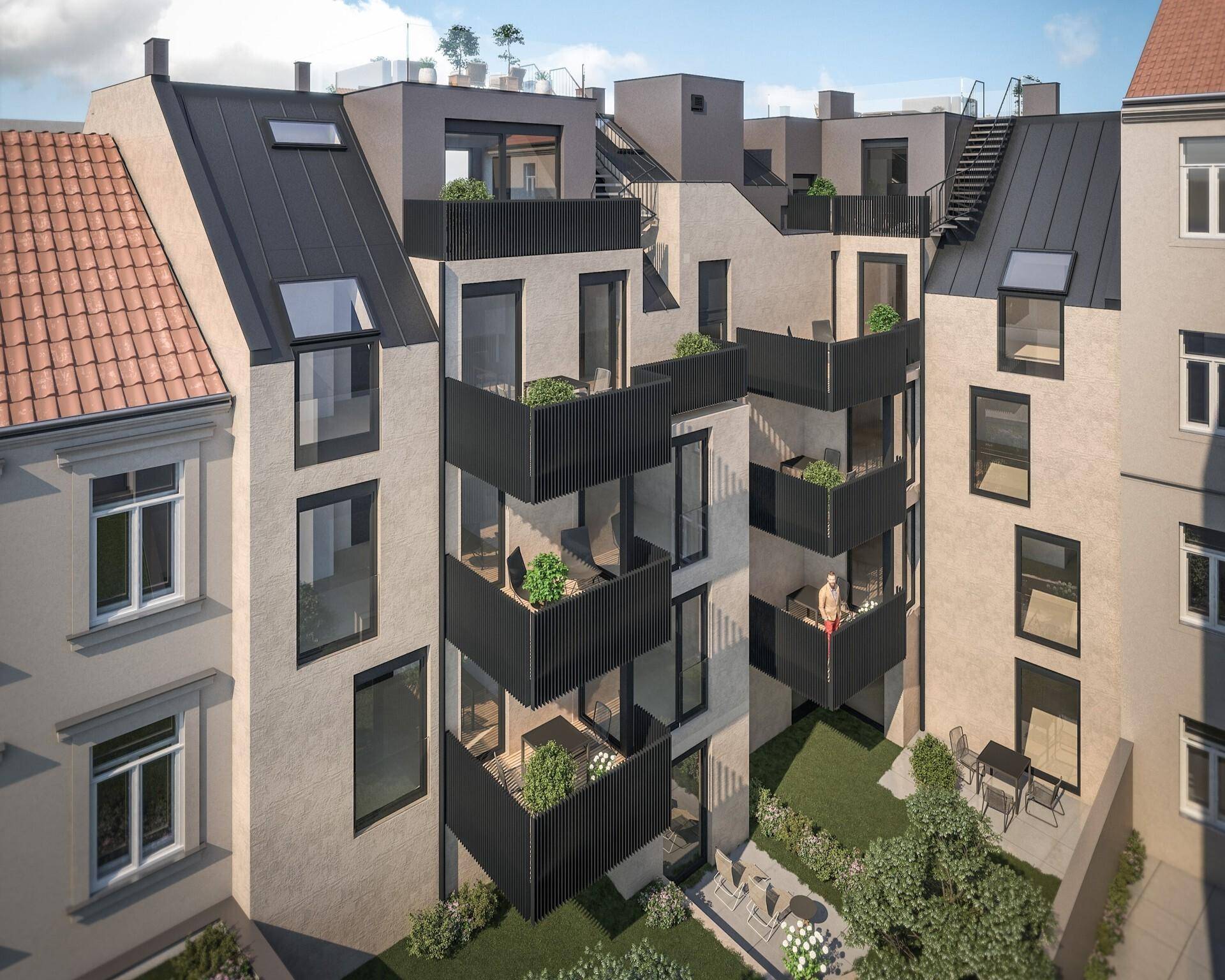 Visualisierung - Innenhof