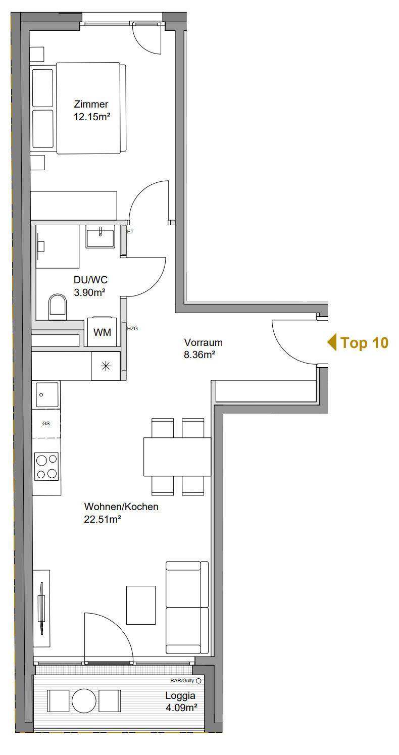 2-Zimmer Wohnung Top 16 / 22 / 25 / 28