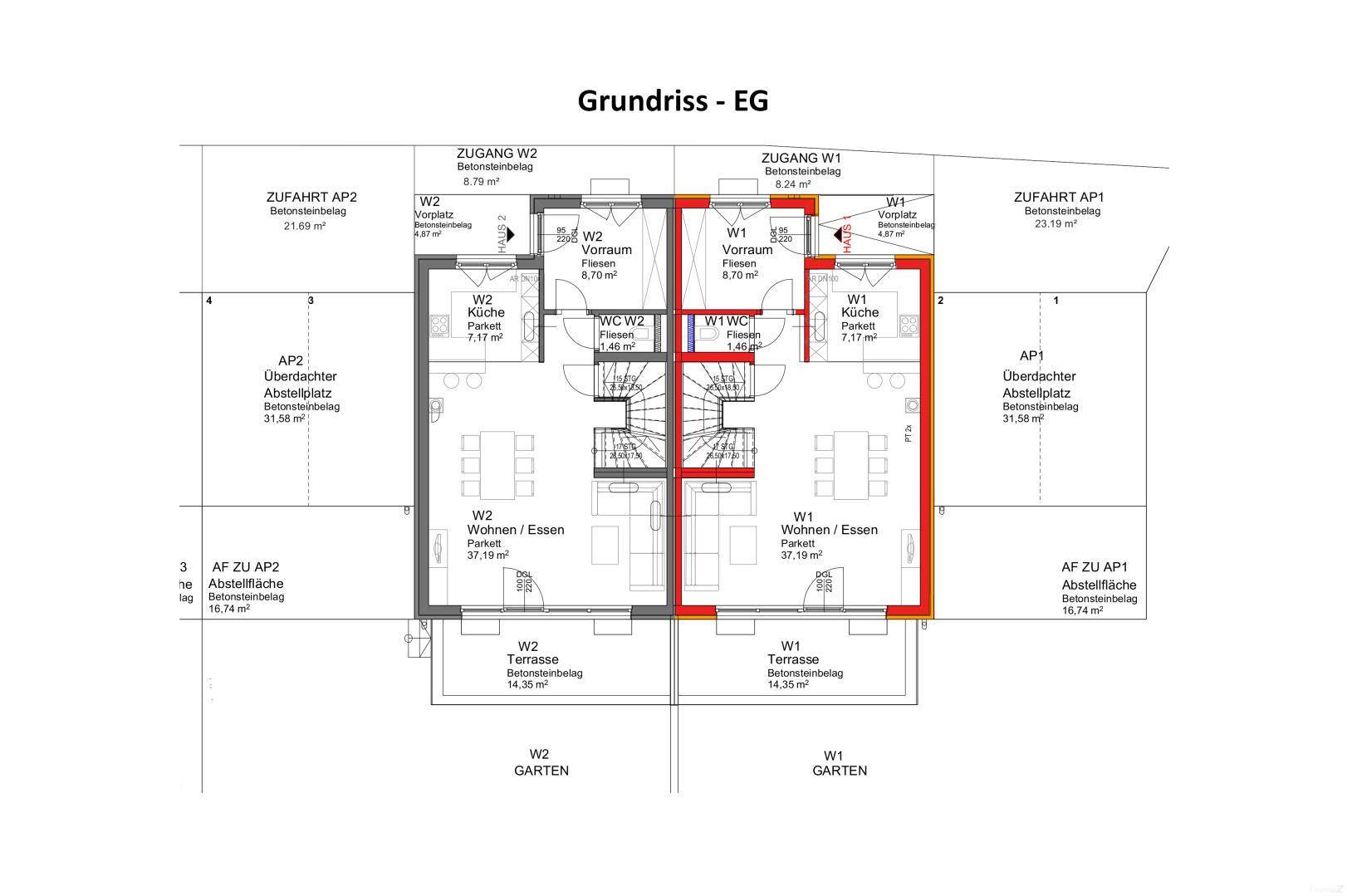 Grundriss W1 - EG