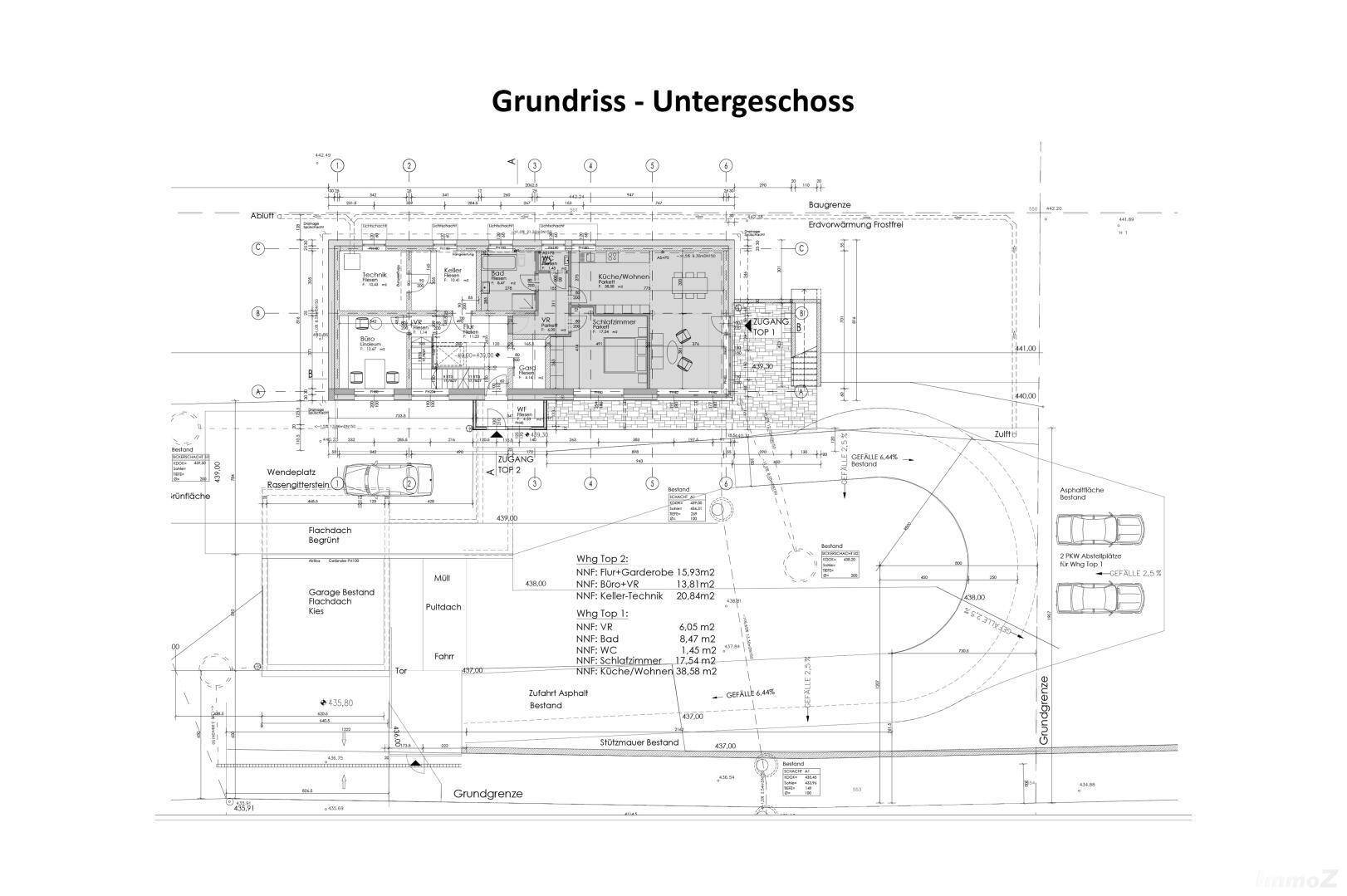 Grundriss Untergeschoss